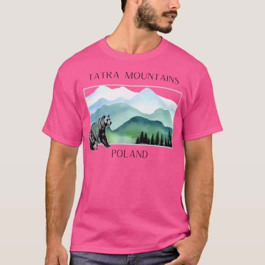 T-shirt Pologne Tatra Mounts Ours Actif (Devant)