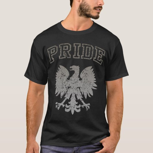 T-shirt polonais de fierté (Devant)