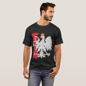 T-shirt polonais d'Eagle (Devant entier)