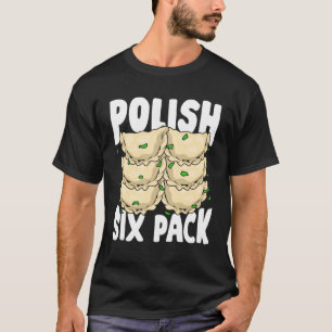 T-shirt Polonais Six Pack Funny Pierogi Food Lover Cadeau