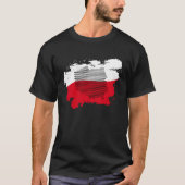 T-shirt Polonaise Pride Pologne Drapeau Polska Carte Polon (Devant)