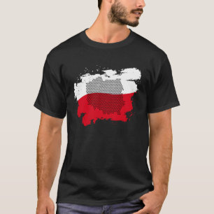 T-shirt Polonaise Pride Pologne Drapeau Polska Carte Polon
