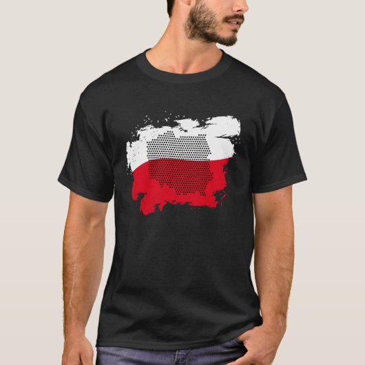 T-shirt Polonaise Pride Pologne Drapeau Polska Carte Polon (Devant)