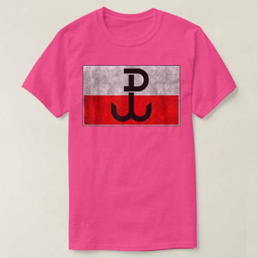 T-shirt Polonaise PW Armia Krajowa Pologne Pride Ancre (Design devant)