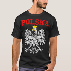 T-shirt Polska Pologne Aigle Pologne Patrimoine Polonais P
