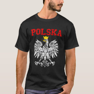 T-shirt Polska Pologne Aigle Pologne Patrimoine Polonais P