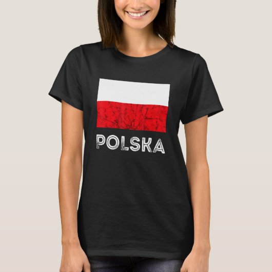 T-shirt Polska Pologne Drapeau Aigle polonais Polonais Rac (Devant)