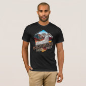 T-shirt polychrome Bella+Canvas noir (Devant entier)