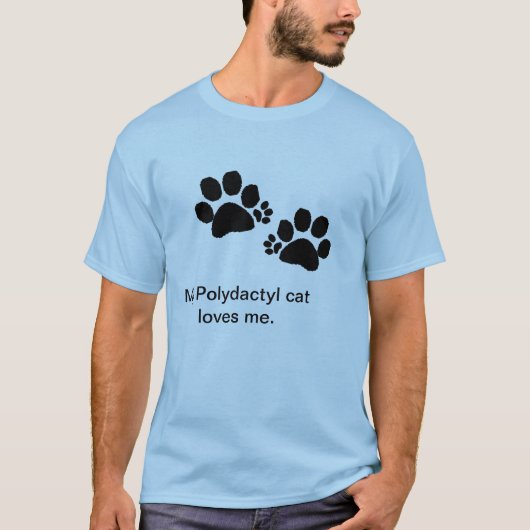 T-shirt - Polydactyl kattenpoten (Voorkant)