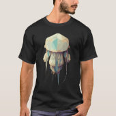 T-shirt Polygon Jellyfish Cute Low Poly (Devant)