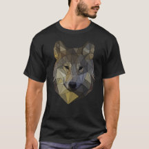 Polygone Wolf Mosaïque triangulaire Formes polyart
