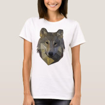 Polygone Wolf Mosaïque triangulaire Formes polyart