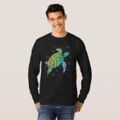 T-shirt Polynesian Sea Turtle Ocean Lover Save the Turtles (Devant entier)