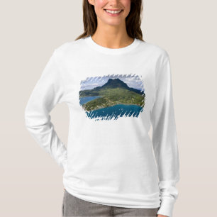 T-shirt Polynésie française, Bora Bora. Vue aérienne de