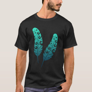 T-shirt Polynésie Maori Feather Tribal Tattoo Nouvelle-Zél