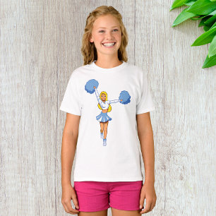 T-shirt Pom-pom girl Avec Pom Pom Bleu