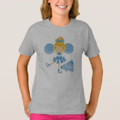 T-shirt Pom-pom girl bleu (Devant)