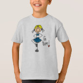 T-shirt Pom-pom girl bleu (Devant)