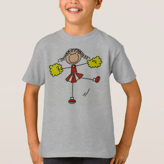 T-shirt Pom-pom girl de rouge et d'or