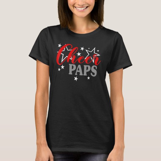 T-shirt Pom-pom girl Fière Cheer Paps Fierté Sports Soutie (Devant)