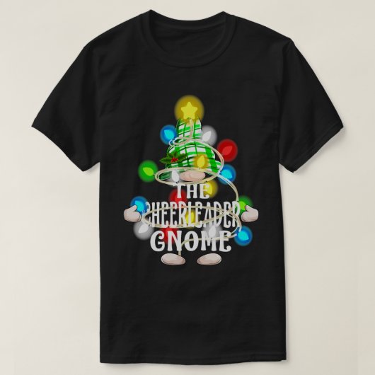 T-shirt Pom-pom girl Gnome Noël Matching Famille Sh (Design devant)