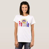 T-shirt Pomalo - Détente croate avec soleil et arc-en-ciel (Devant entier)