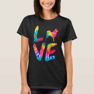 T-shirt Pomapoo Tie Dye Love Dog Mom Dad