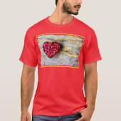 T-shirt "Pomegranates Heart Fruit" Belle Photo. Commandez  (Devant)
