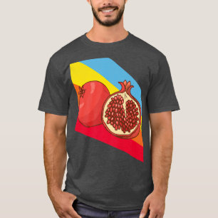 T-shirt Pomegranit Fruit Food Vegetarian