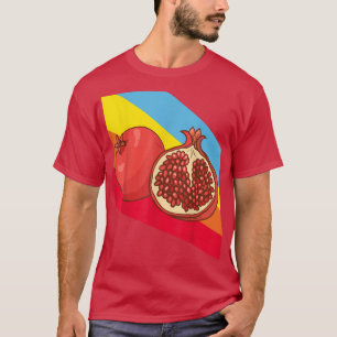 T-shirt Pomegranit Fruit Food Vegetarian