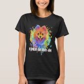 T-shirt Pomer Brainyan  Pomeranian Humor Pom Pom Animal Pu (Devant)