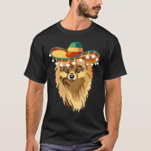 T-shirt Pomeranian De Mayo Corgi Sombrero