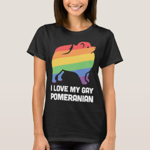T-shirt Pomeranian Funny Gay Chien Lgbt Pride