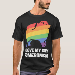 T-shirt Pomeranian Funny Gay Chien Lgbt Pride