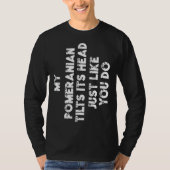 T-shirt Pomeranian Maman Papa Drôle Chien Amoureux Femmes (Devant)