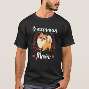 T-shirt Pomeranian Maman Propriétaire Chien Pomeranian