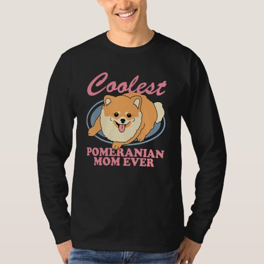 T-shirt Pomeranian Mom Dog Owner Pomeranian 1 (Devant)