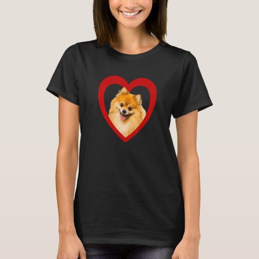 T-shirt Pomeranian Pomeranian Dog Pomeranian (Devant)