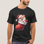 T-shirt Poméranien en choeur Noël Noël Noël Noël Noël Noël (Devant)