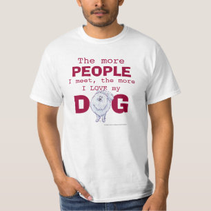 T-shirt Poméranien Plus de gens, Aimer Chien