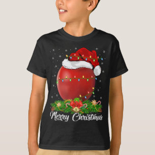 T-shirt Pomme Adulte Fruit Correspondant Santa Chapeau App