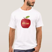 T-shirt Pomme avec texte de morsure modifiable (Devant)