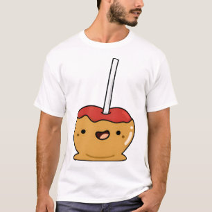 T-shirt Pomme Caramel Rouge Kawaii