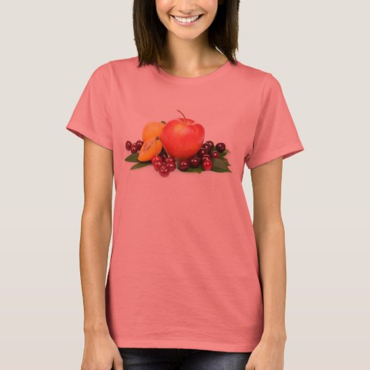 T-shirt Pomme Cherry Peach (Devant)