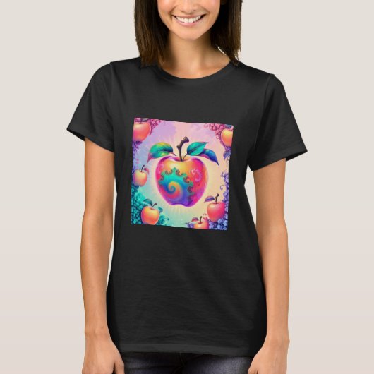 T-shirt Pomme colorée (Devant)