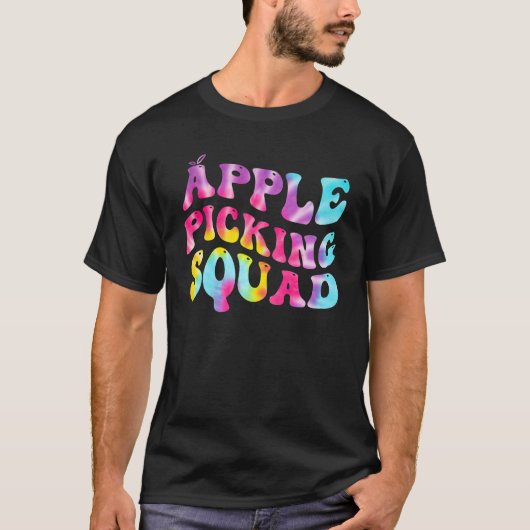 T-shirt Pomme cueillette Squad Sippin Tie Dye Harvest Appl (Devant)