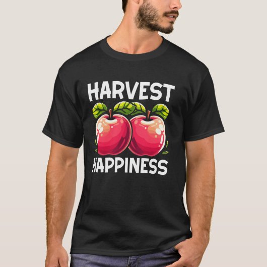 T-shirt Pomme de bonheur de récolte (Devant)