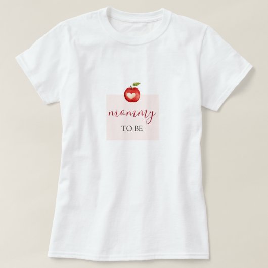 T-shirt Pomme de notre Baby shower oculaire (Design devant)