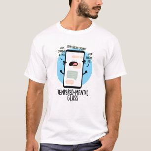 T-shirt Pomme de téléphone portable amusante en verre trem
