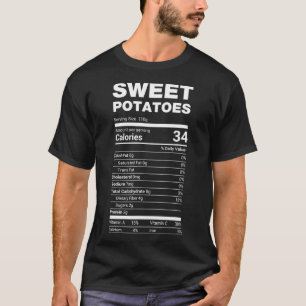 T-shirt Pomme de terre douce Nutrition Drôle Lazy Matchin